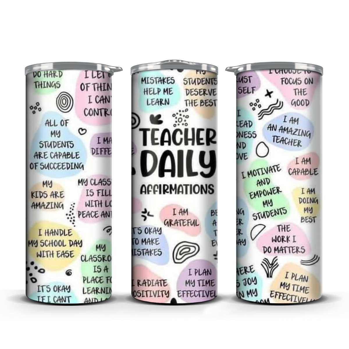 Teacher Daily Affirmations Tumbler